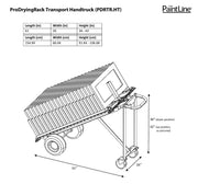 ProDryingRack Transport (PDRTR) Handtruck